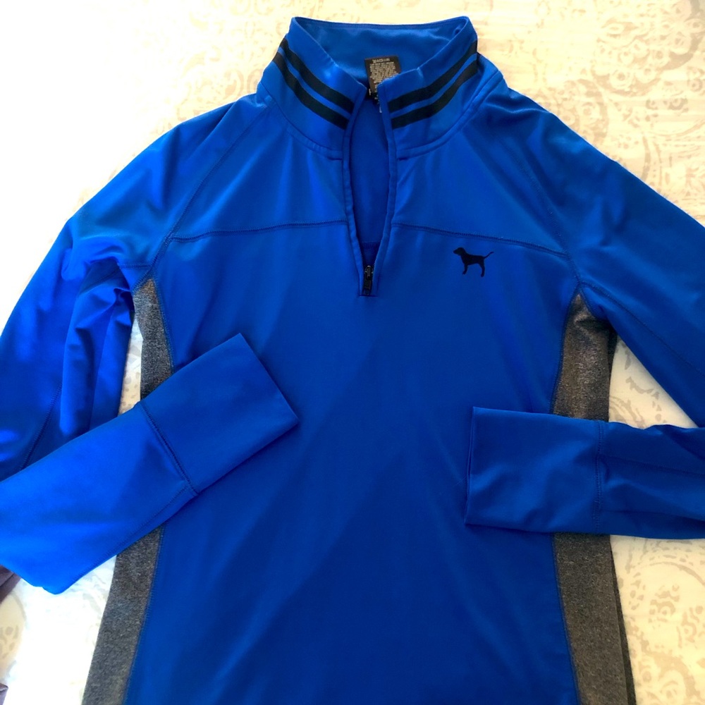 Pink quarter zip athletic top